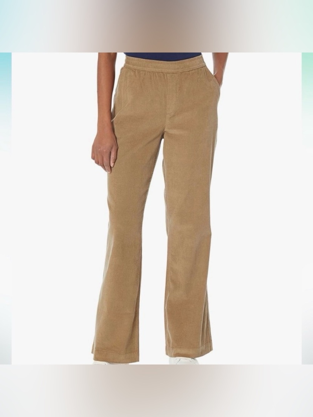 Toad&Co Women’s scouter Corduroy Flare Pants in Camel. Pull on size XS